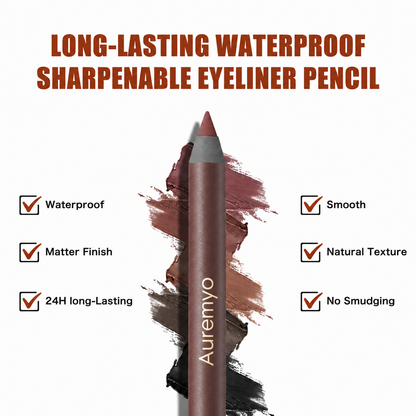 Auremyo™ 24 HR Waterproof Eyeliner Duo Sharpenable Eye Pencil