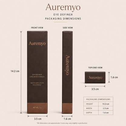 Auremyo™ 24 HR Waterproof Eyeliner Duo Sharpenable Eye Pencil